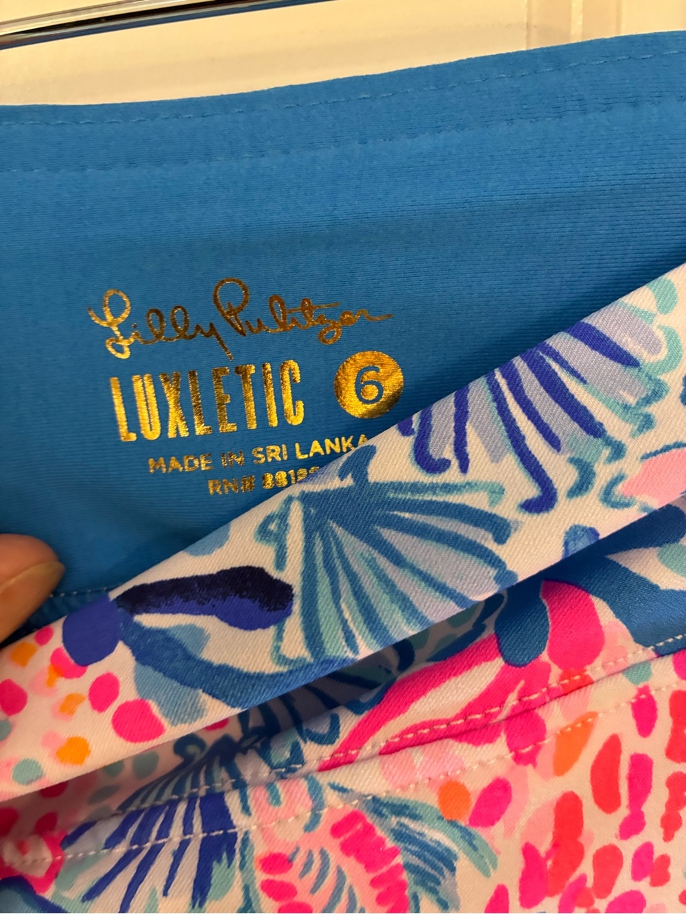Lilly Pulitzer Luxletic Monica Scallop Skort Sway With Me UPF 50+ Size 6 - Picture 5 of 6